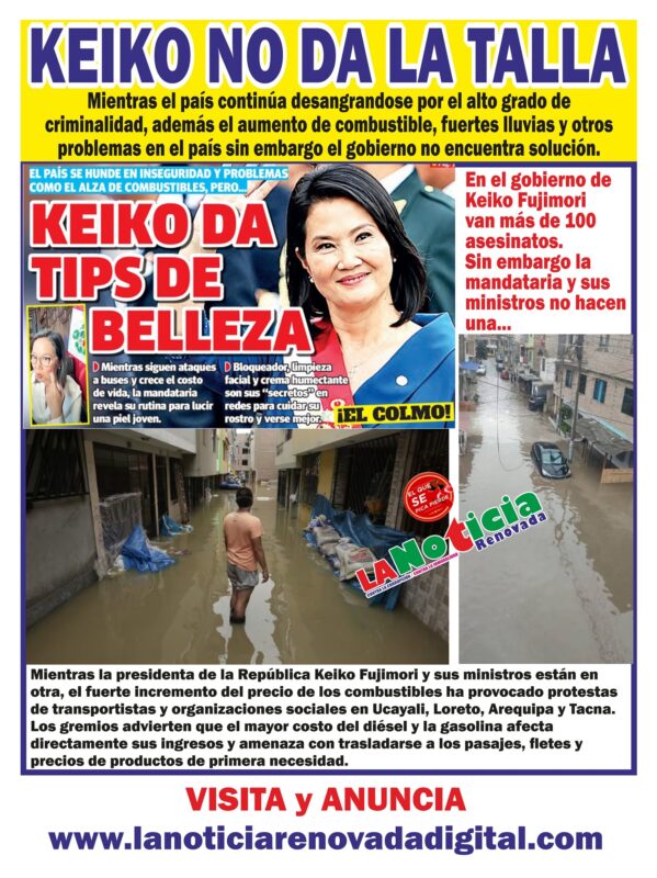 Mientras crecen los problemas, Keiko comparte sus tips de belleza