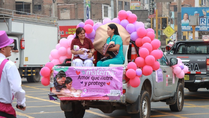 Semana de la Lactancia Materna: DIRIS Lima Norte, promueve la lactancia materna para fortalecer el vínculo entre madre y niño