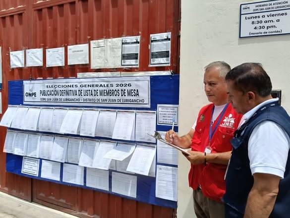 ODPE San Juan de Lurigancho:  jueves 27 finaliza plazo para presentar excusas al cargo de miembro de mesa