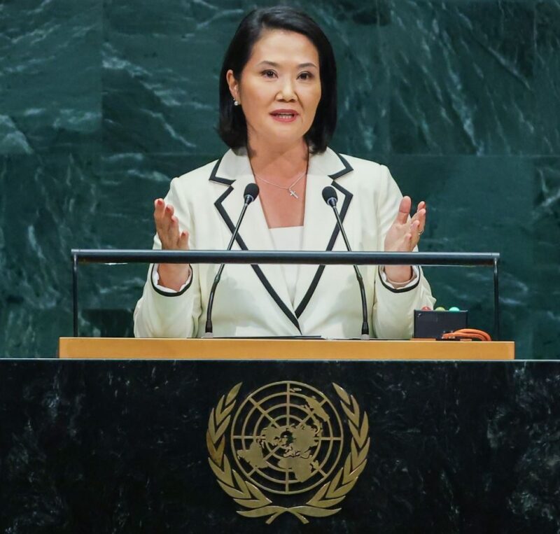Keiko Fujimori ante la ONU: “Las organizaciones criminales son grupos terroristas y enemigos del Estado democrático”