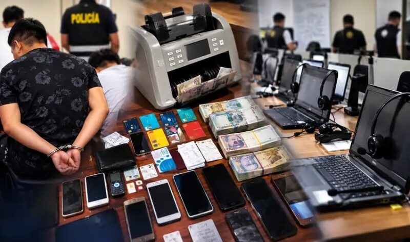 Detienen a 11 investigados por estafar como falsos asesores bancarios desde un call center en Comas