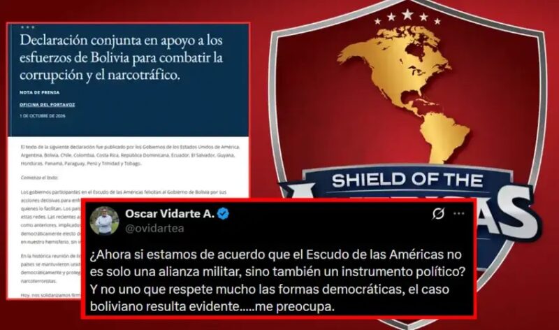 Vidarte sobre el Escudo de las Américas tras detención de fiscal en Bolivia: «Es un instrumento político»