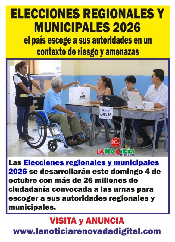 Elecciones regionales y municipales 2026: el país escoge a sus autoridades en un contexto de riesgo y amenazas